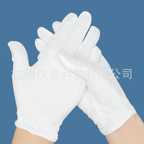 白色加厚棉手套 从劳保防护到文玩礼仪的全能之选
